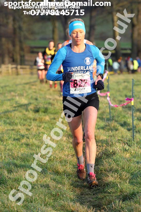 Senior womens cross country, 2019 North Eastern Cross Country Champs., Alnwick, Northumberland.  Photo: David T. Hewitson/Sports for All Pics